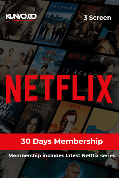 Netflix 3 Screen 30 days membership